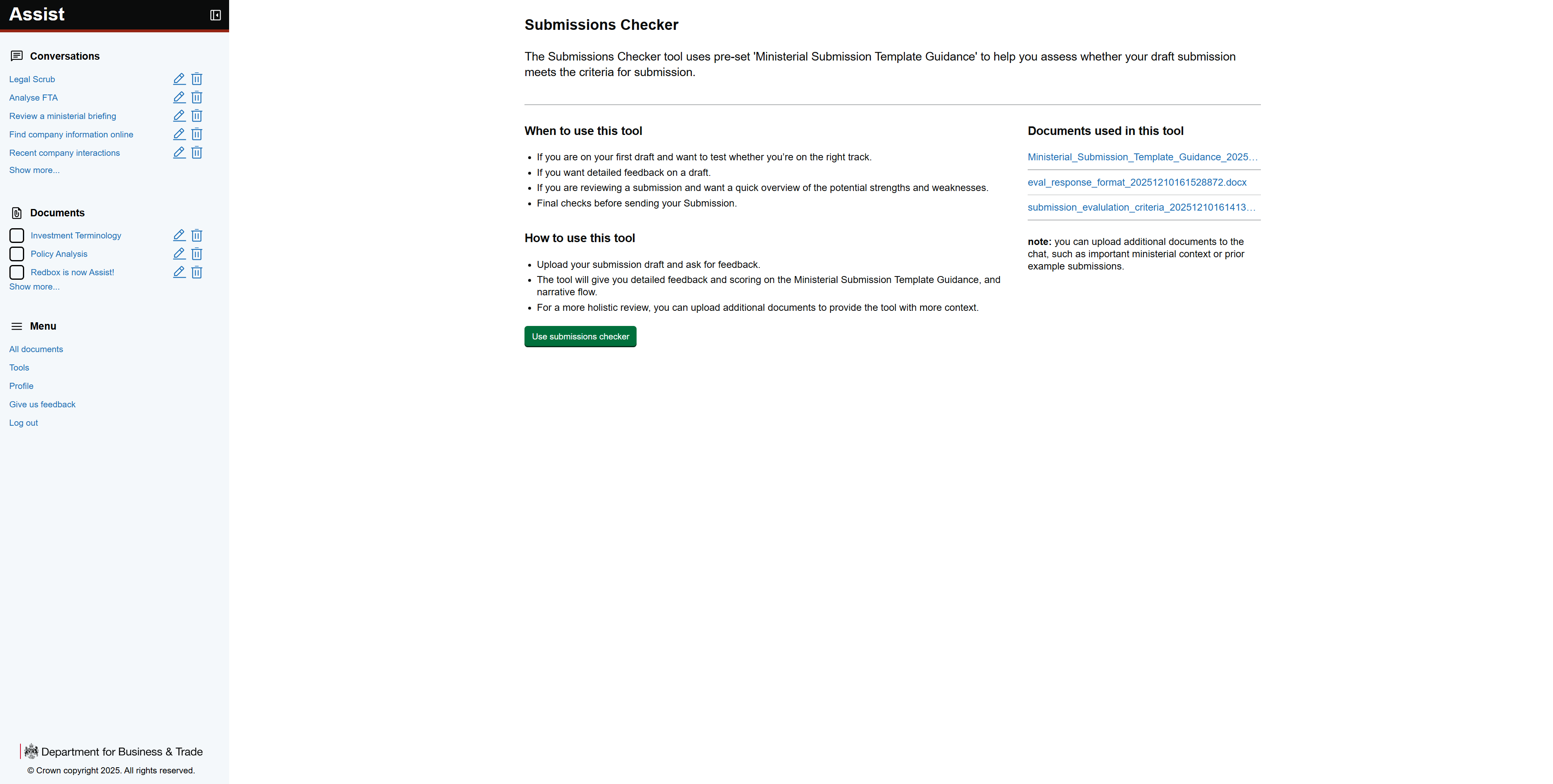 Submissions Checker UI