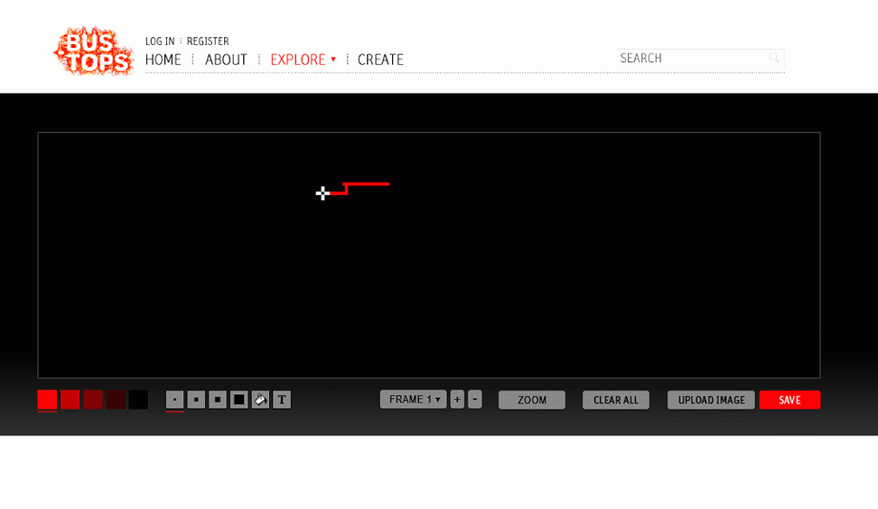 Bus-Tops drawing tool animation