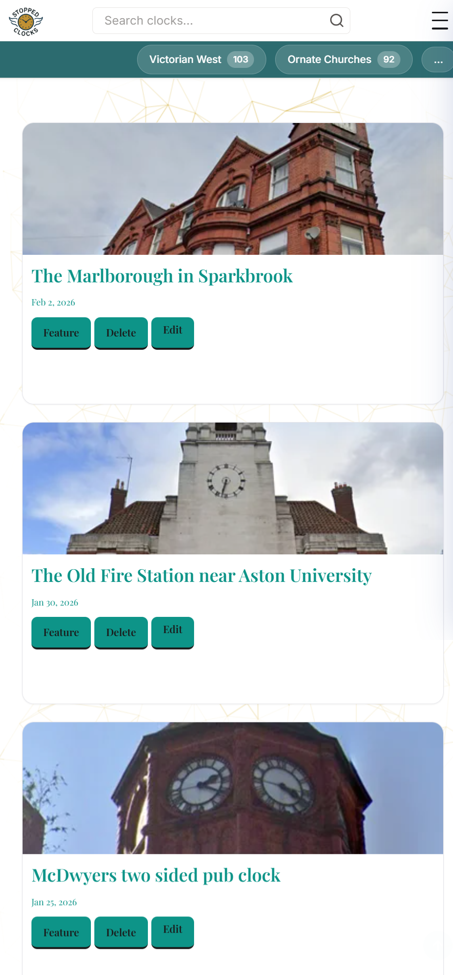 Stopped Clocks clock detail